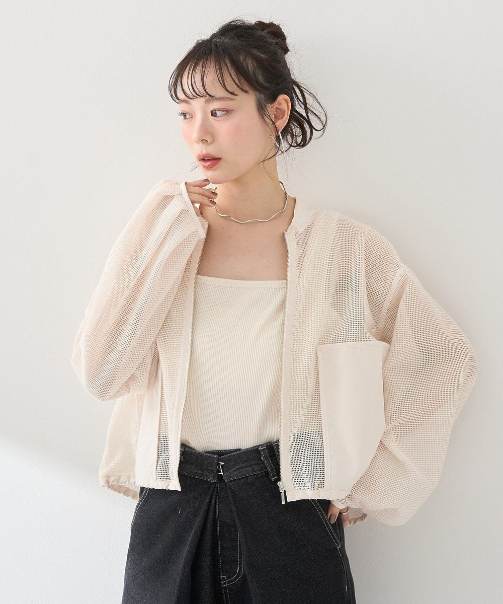 earth music&ecology メッシュブルゾン 