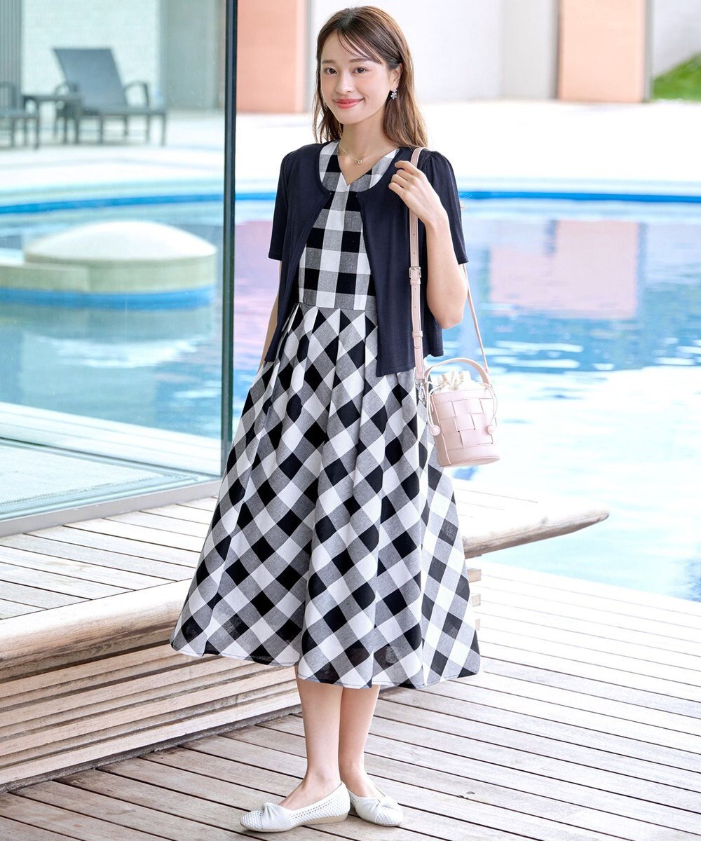 Tiaclasse L 【新色追加・洗える・UVケア・接触冷感】サマーニット半袖カーディガン 