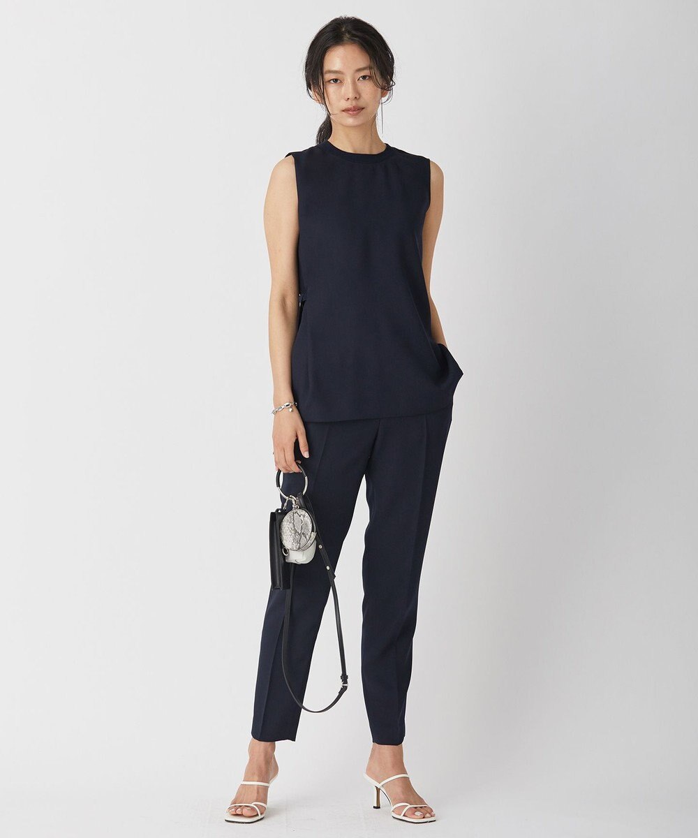 ICB L 【新色追加・洗える】 FluidBackSatin ドロストパンツ 