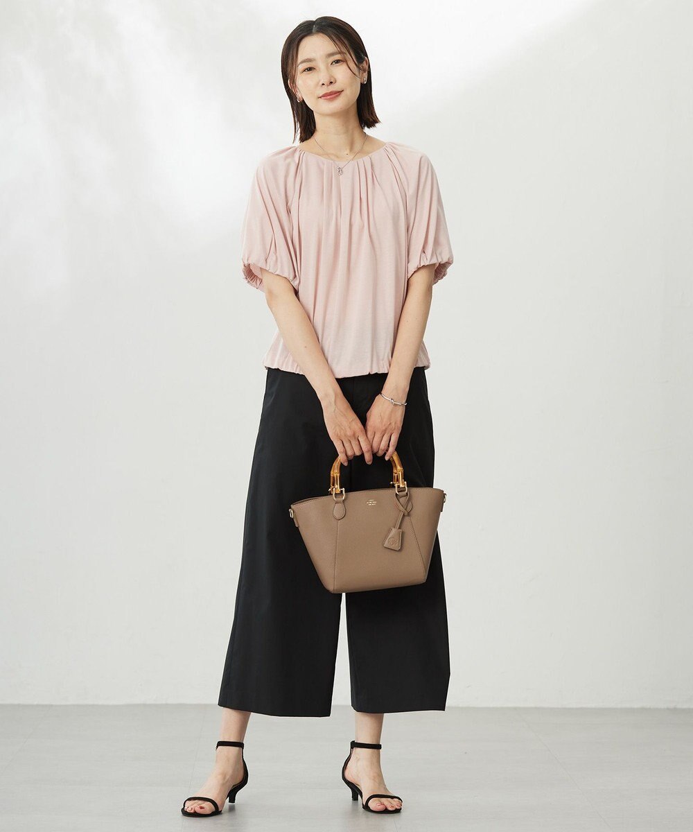 J.PRESS LADIES 【WEB限定・洗える・接触冷感】バルーンジャージー カットソー 