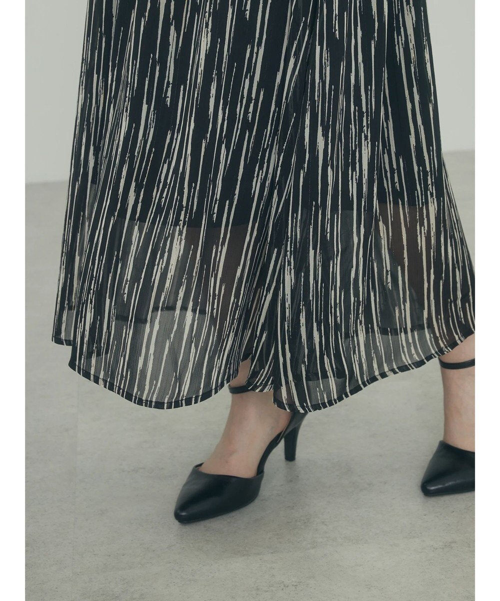 Green Parks ａ．肩フリルプリントワンピース 