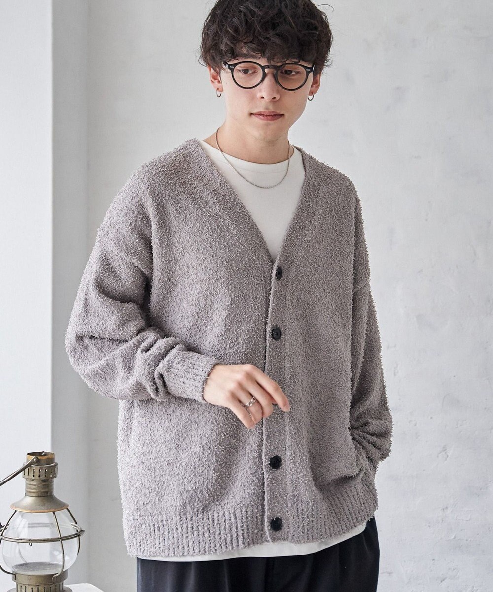 WEGO ツイストブークレカーディガン 