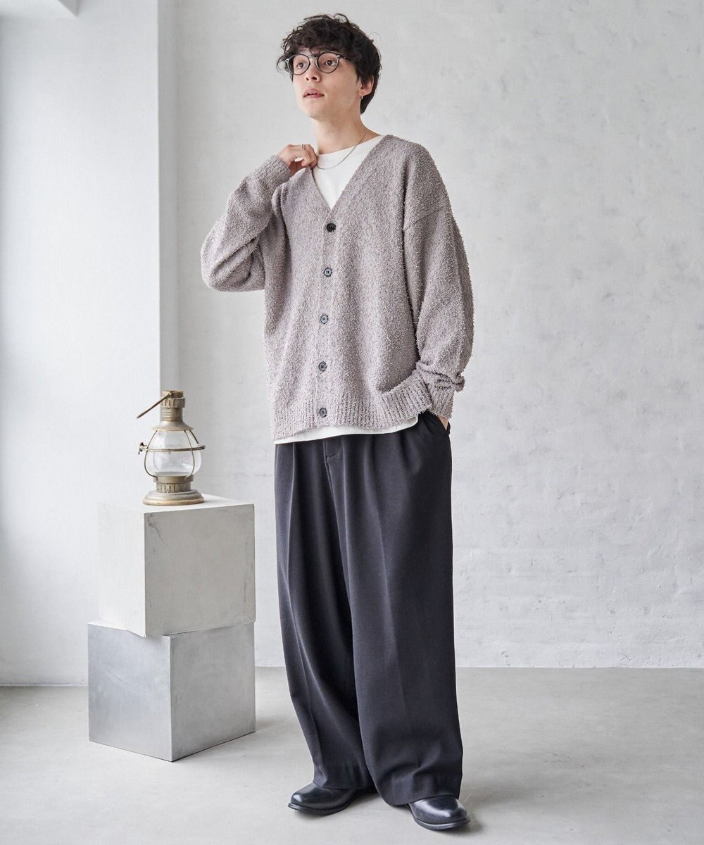 WEGO ツイストブークレカーディガン 