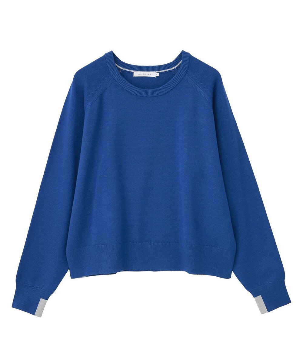 AMERICAN HOLIC バイパチラグランニットプルオーバー 