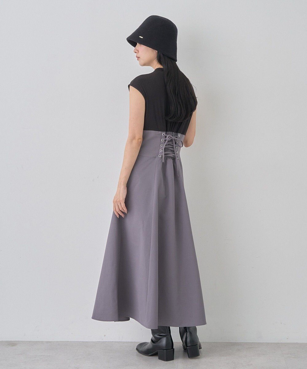 earth music&ecology フロントボタンドッキングワンピース 