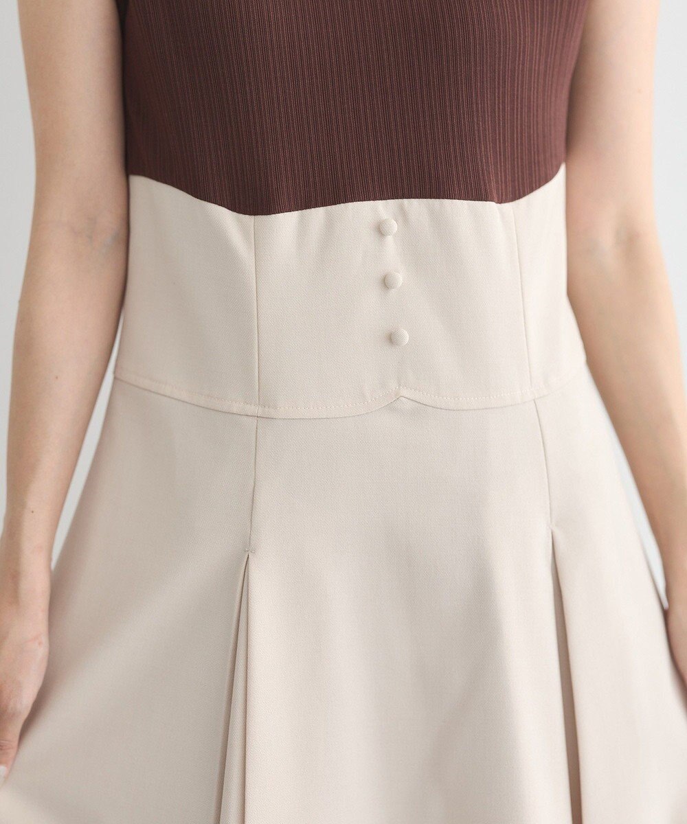 earth music&ecology フロントボタンドッキングワンピース 