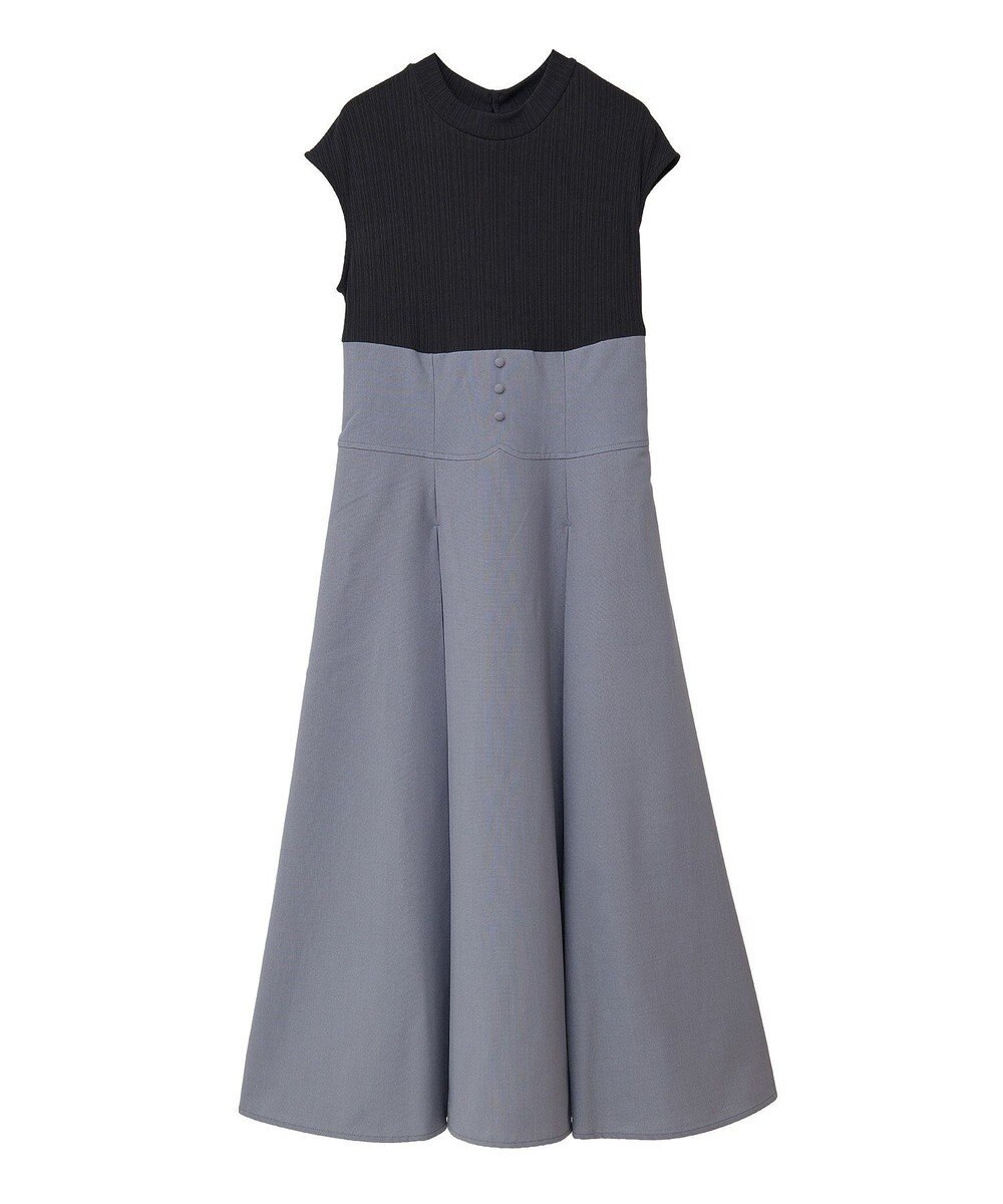 earth music&ecology フロントボタンドッキングワンピース 