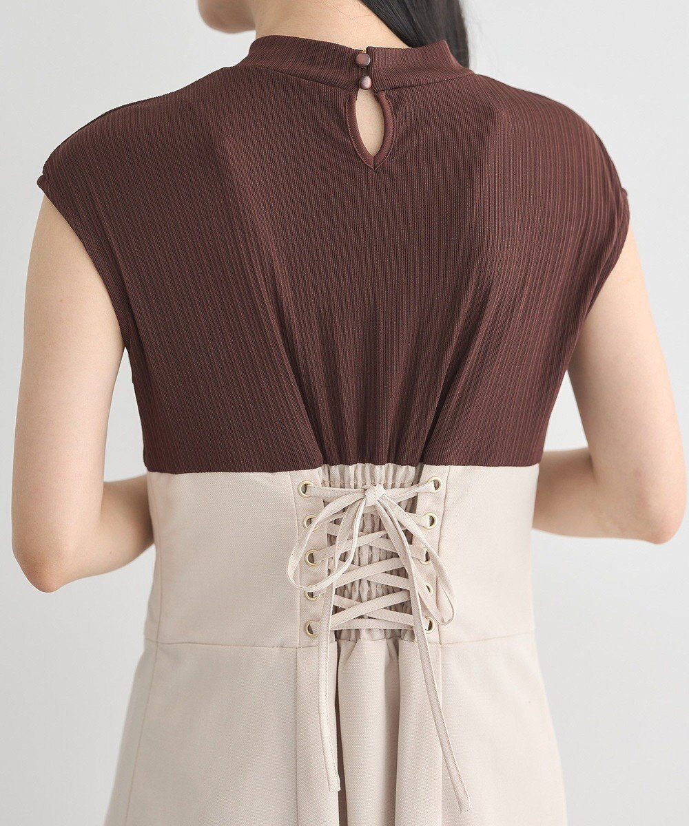 earth music&ecology フロントボタンドッキングワンピース 