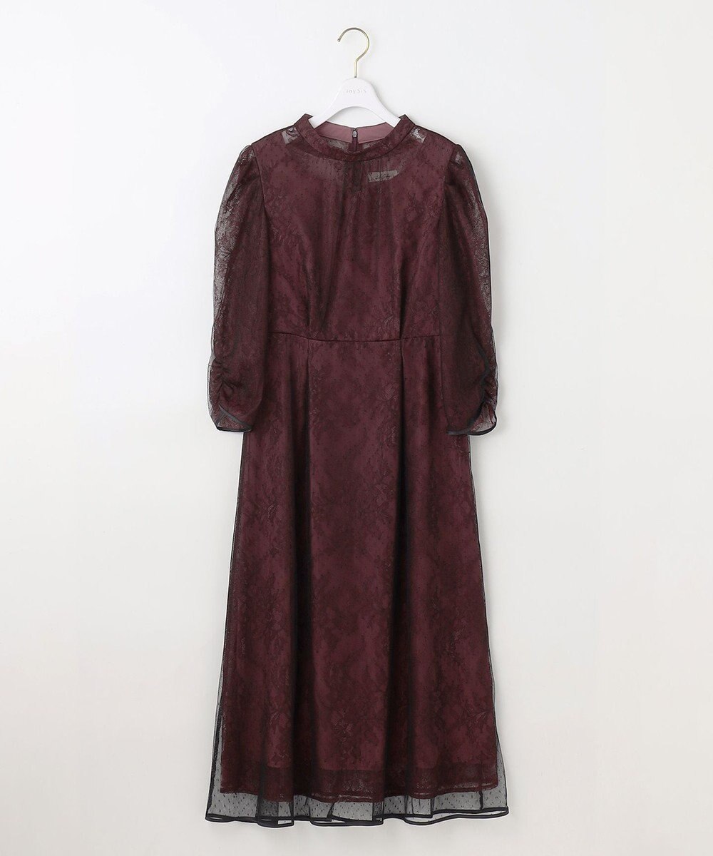 ANY SIS 【Lily calin】バイカラードットチュール ドレス 