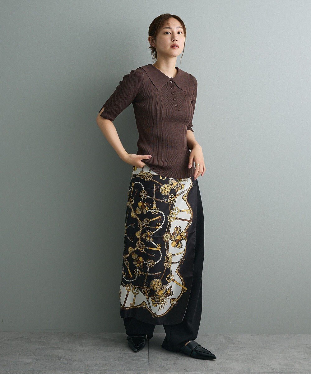 CRAFT STANDARD BOUTIQUE 半袖２ｗａｙリブポロニット 