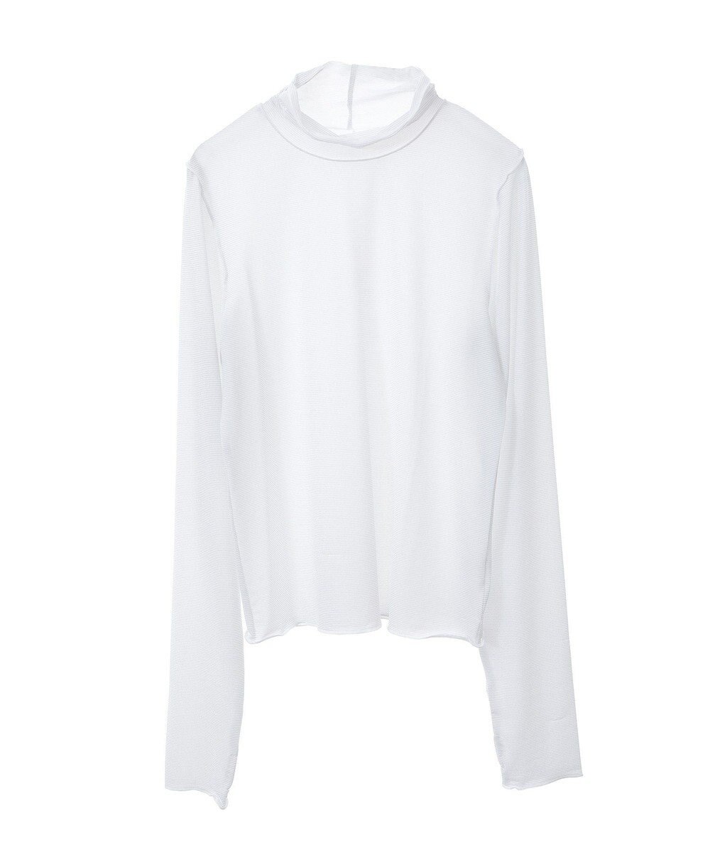 earth music&ecology シアーラメハイネックプルオーバー 