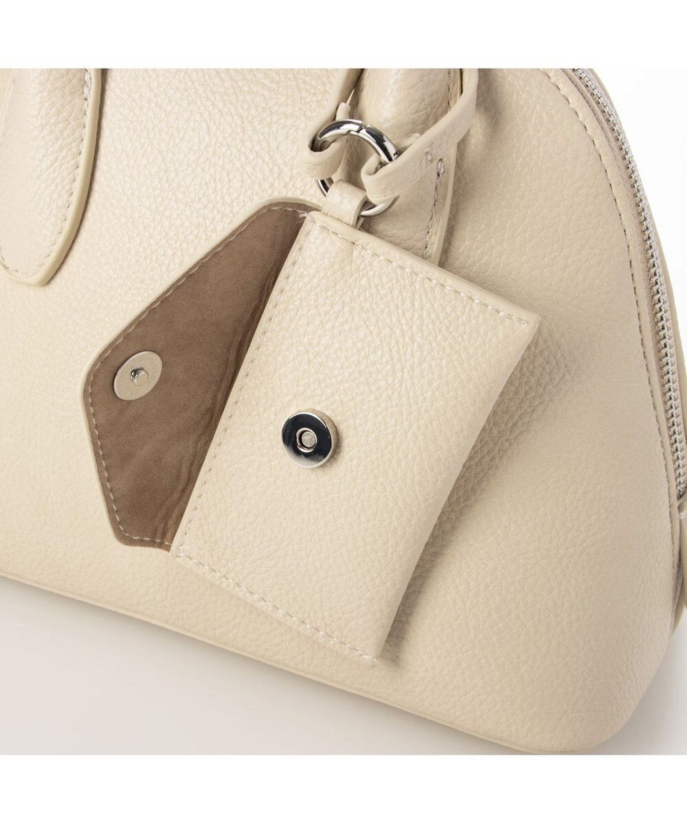 UNBILLION カシュカシュ cachecache / ポーチ付きシェル型ボストン 