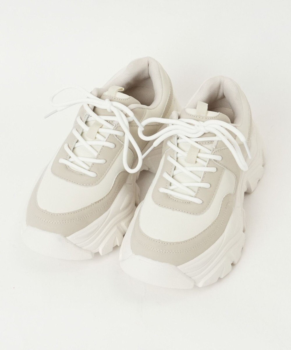 WEGO 配色厚底スニーカー 