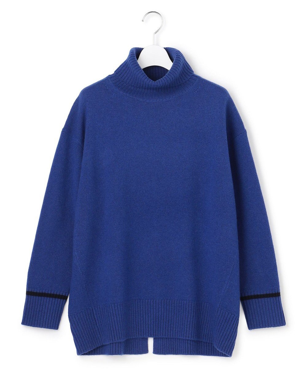 J.PRESS YORK STREET 【WOMEN】ウールカシミヤ デザインタートルネック ニット 