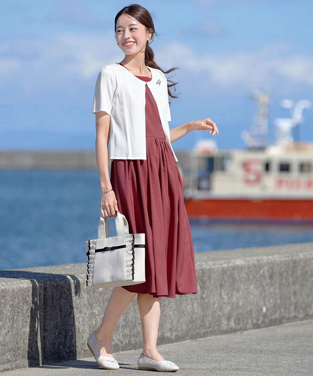 Tiaclasse L 【新色追加・洗える・UVケア・接触冷感】サマーニット半袖カーディガン 