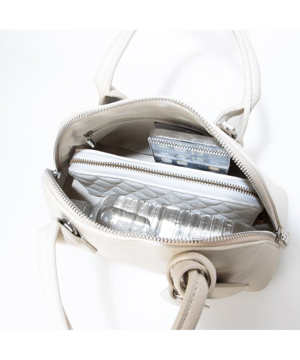 UNBILLION カシュカシュ cachecache / ポーチ付きシェル型ボストン 