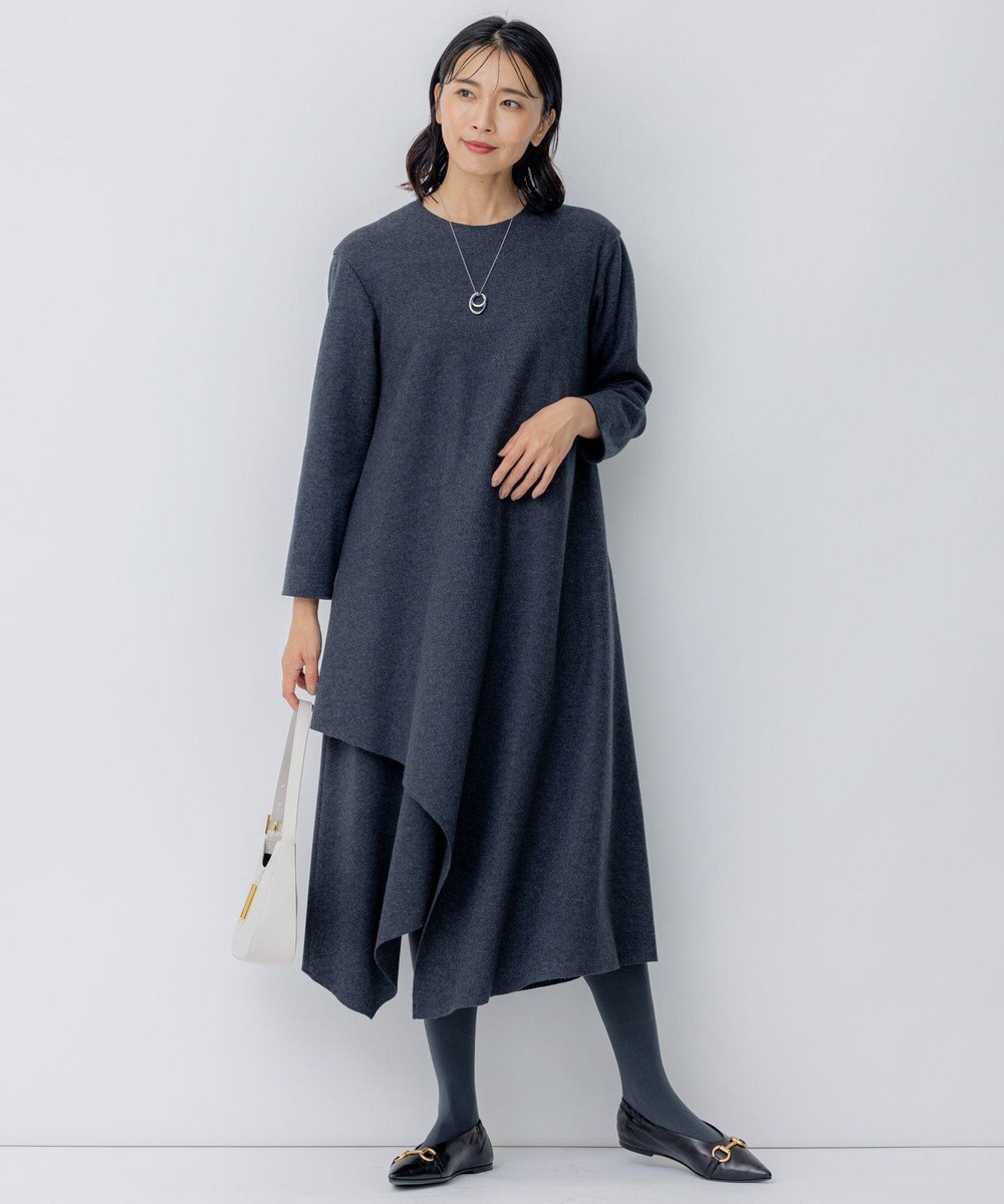 23区 【髙橋リタさんコラボ】ファインウールジャージー イレヘム ワンピース 