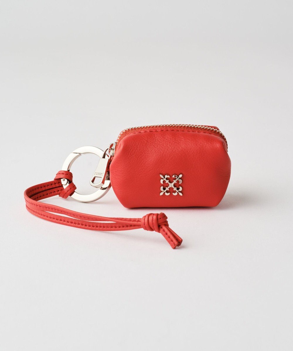 russet カラビナ付き レザーミニポーチ型チャーム(Z-220) 