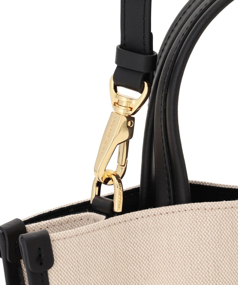 23区 VIOLAd'ORO キャンバス レザーコンビ 2WAY トートバッグ 