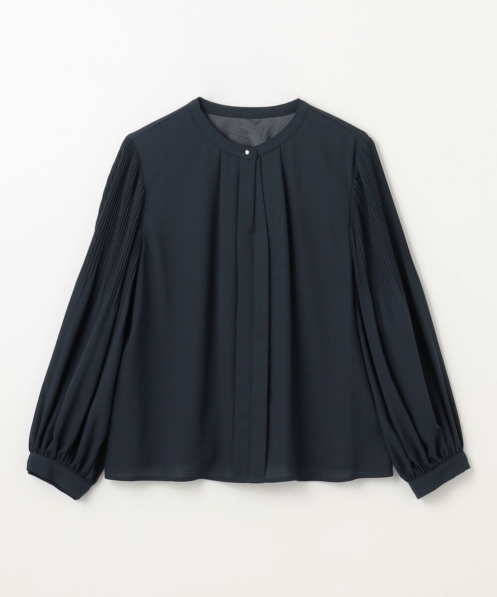 ANY 【洗濯機可/2WAY】プリーツスリーブブラウス 