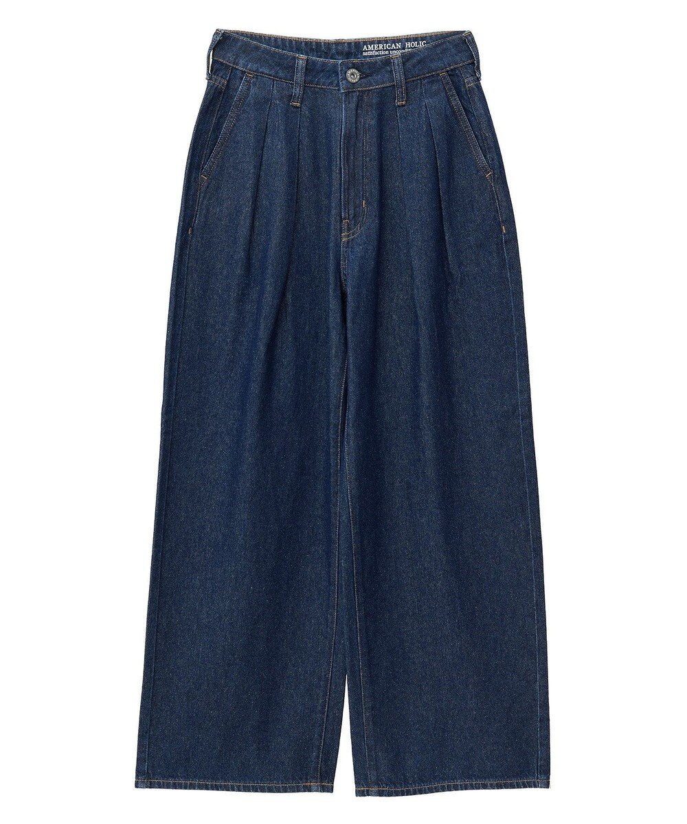 AMERICAN HOLIC ウエストタックデニムパンツ 