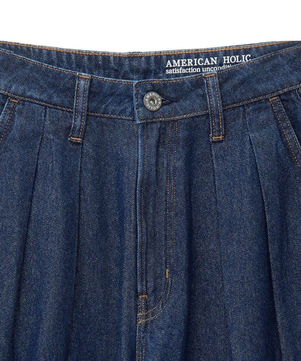 AMERICAN HOLIC ウエストタックデニムパンツ 