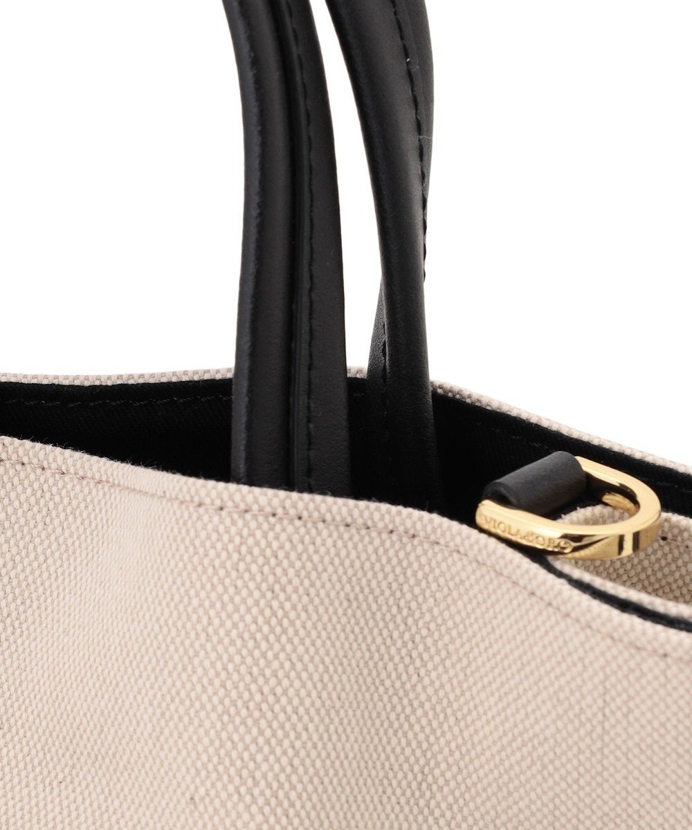23区 VIOLAd'ORO キャンバス レザーコンビ 2WAY トートバッグ 