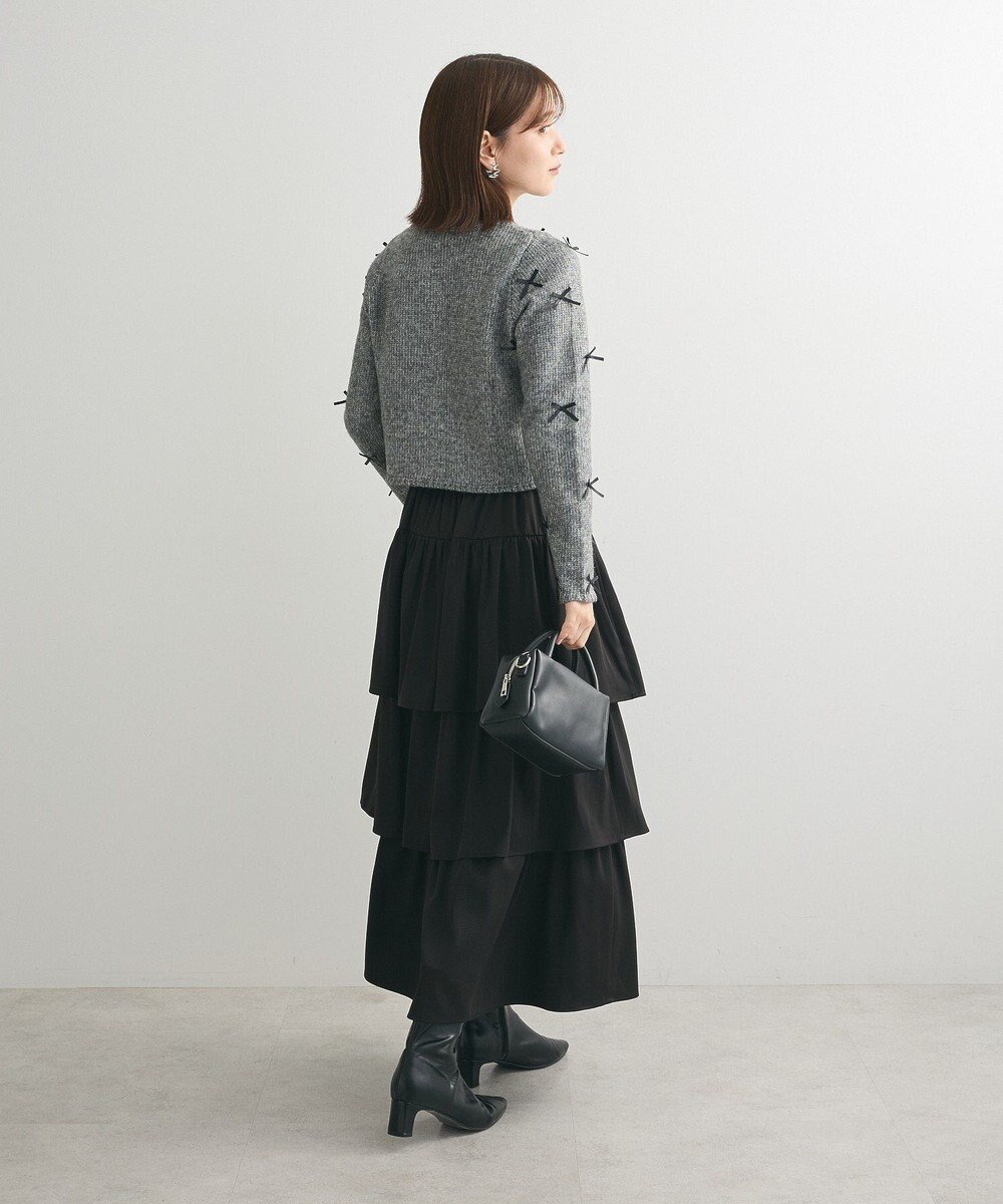 Green Parks ・ＡＮＤＳＥＡＲＣＨ　メニーリボンニットカーディガン 