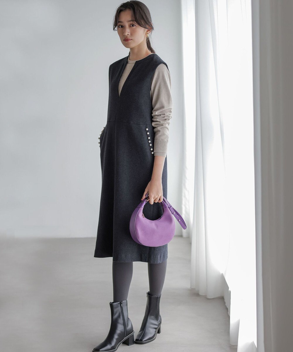 組曲 L 【ご好評につき追加販売 / WEB限定】ミドルジャージー ジャンパースカート 