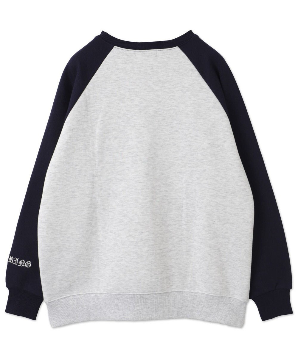 WEGO 【裏起毛】迷彩ワッペンラグランスウェット 