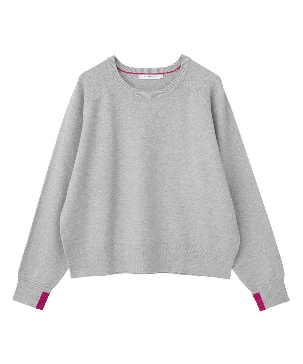 AMERICAN HOLIC バイパチラグランニットプルオーバー 