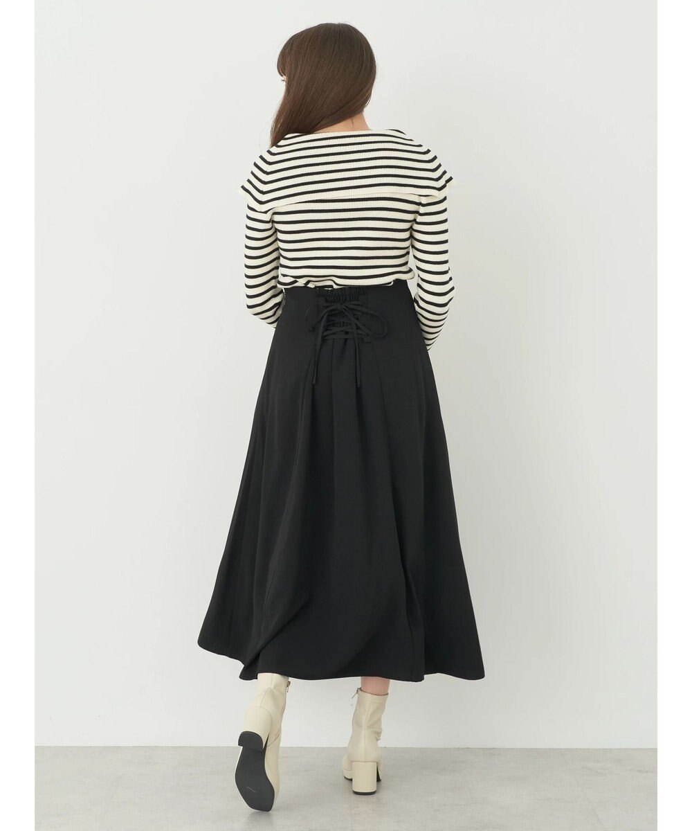 earth music&ecology バックレースアップスカート 