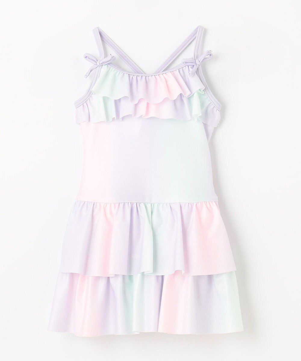 ANY KIDS 総柄フリルワンピース水着 