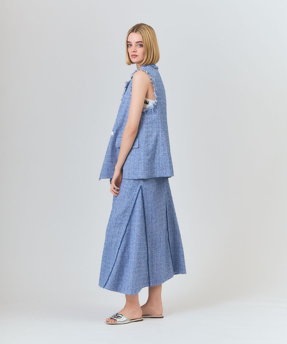 GRACE CONTINENTAL シャンブレーツイードジレ 