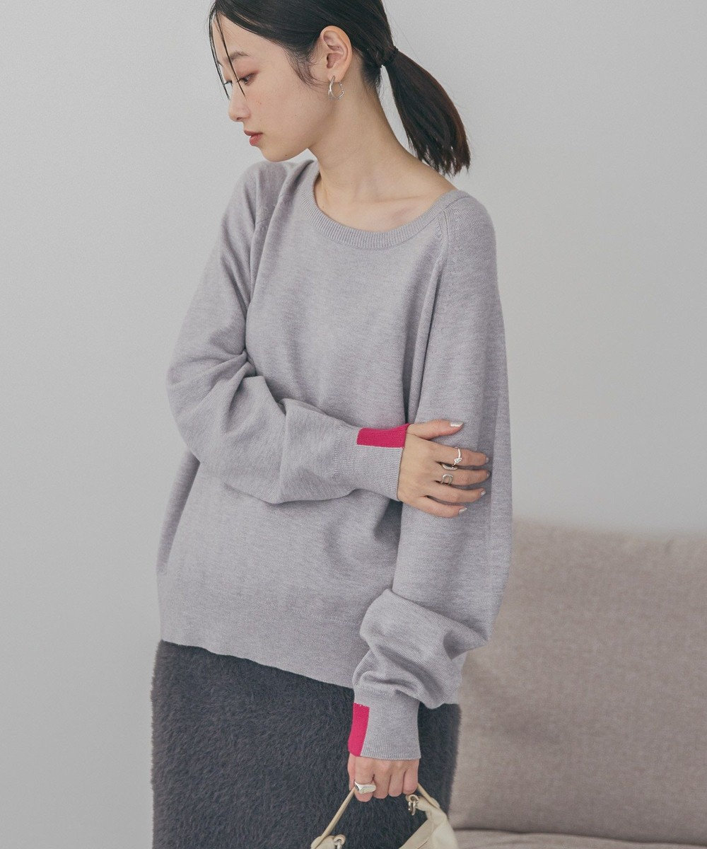 AMERICAN HOLIC バイパチラグランニットプルオーバー 