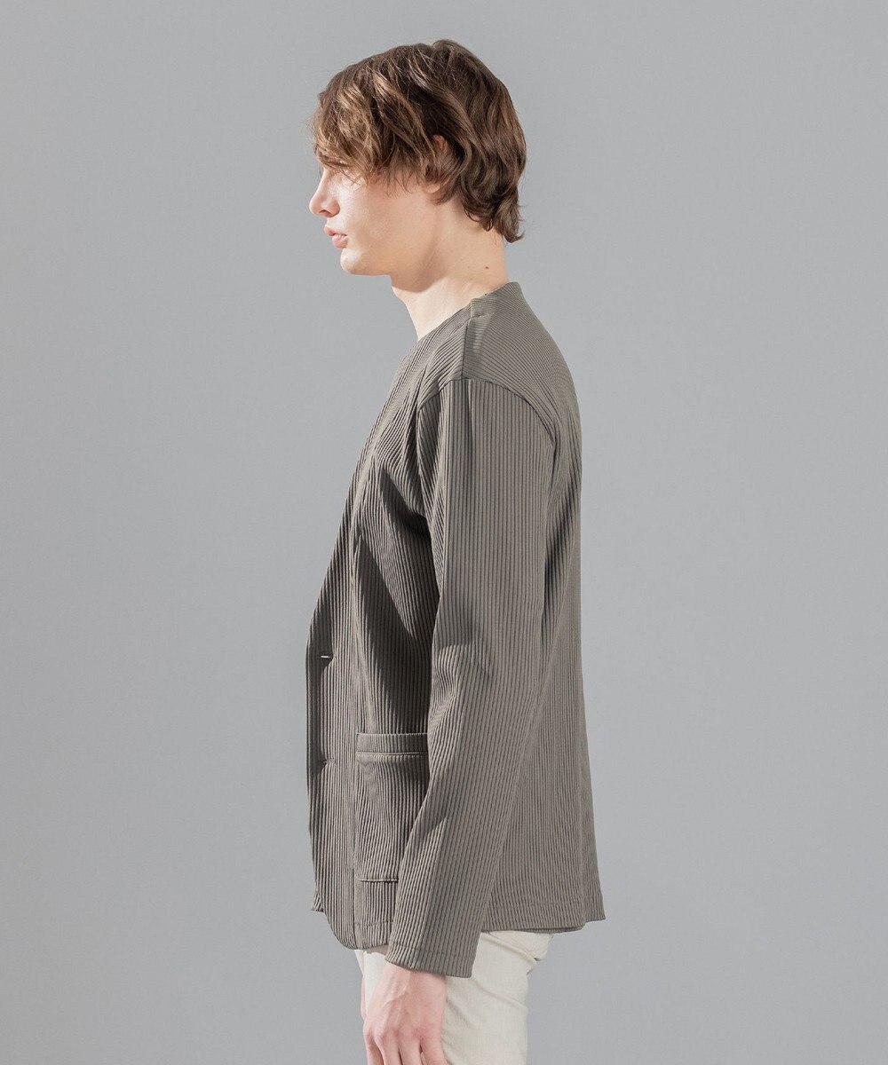 JOSEPH HOMME テックリブストレッチ ノーカラー・カットソージャケット 