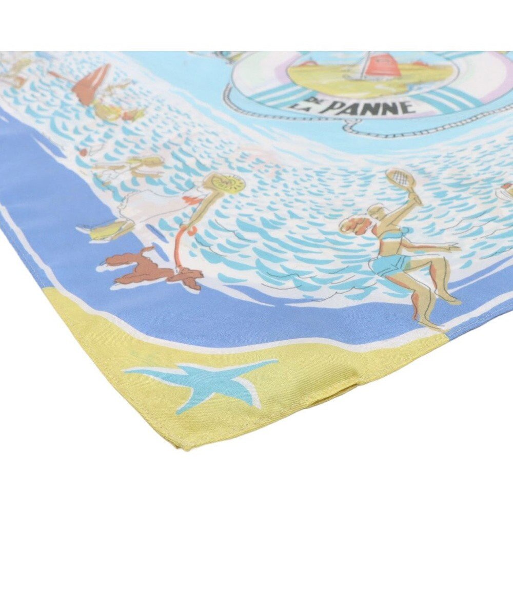 UNBILLION カシュネ cache nez / 横浜アーカイブツイルスカーフ「ベルギーの海」 