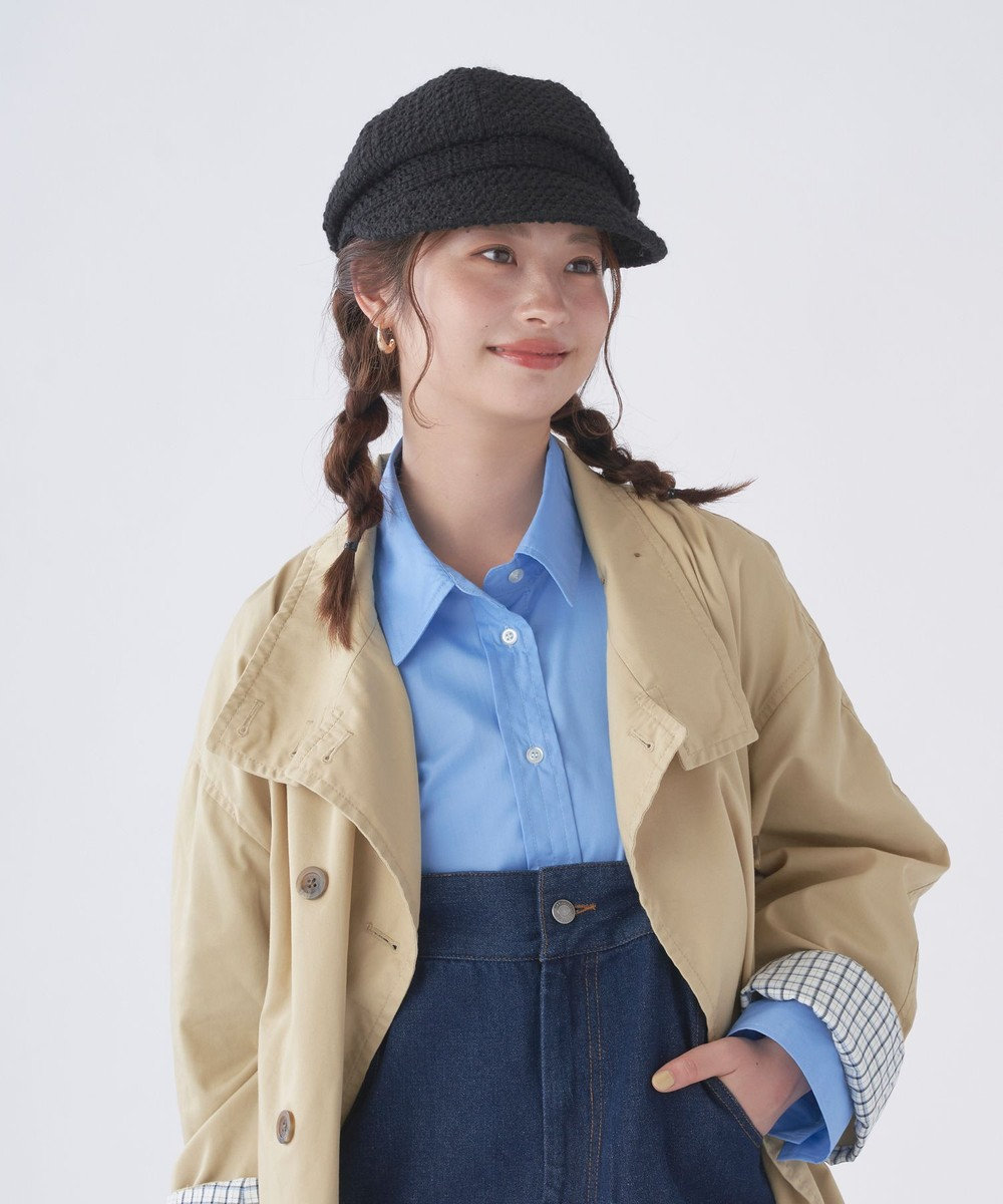 MOONBAT estaa(エスタ) ざっくりツイード キャスケット  帽子 手洗い可能 サイズ調整可能 