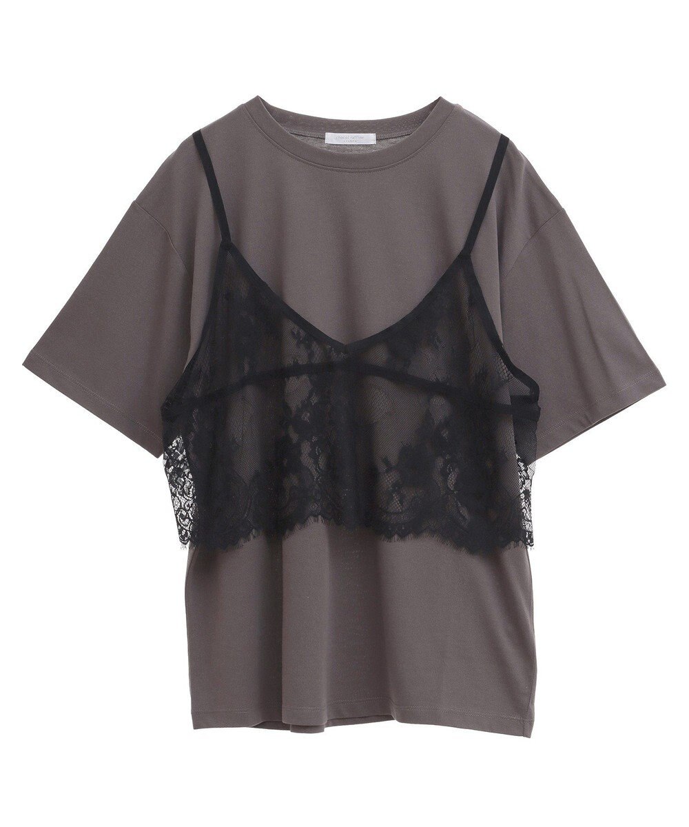 Green Parks レースビスチェドッキングチュニック 