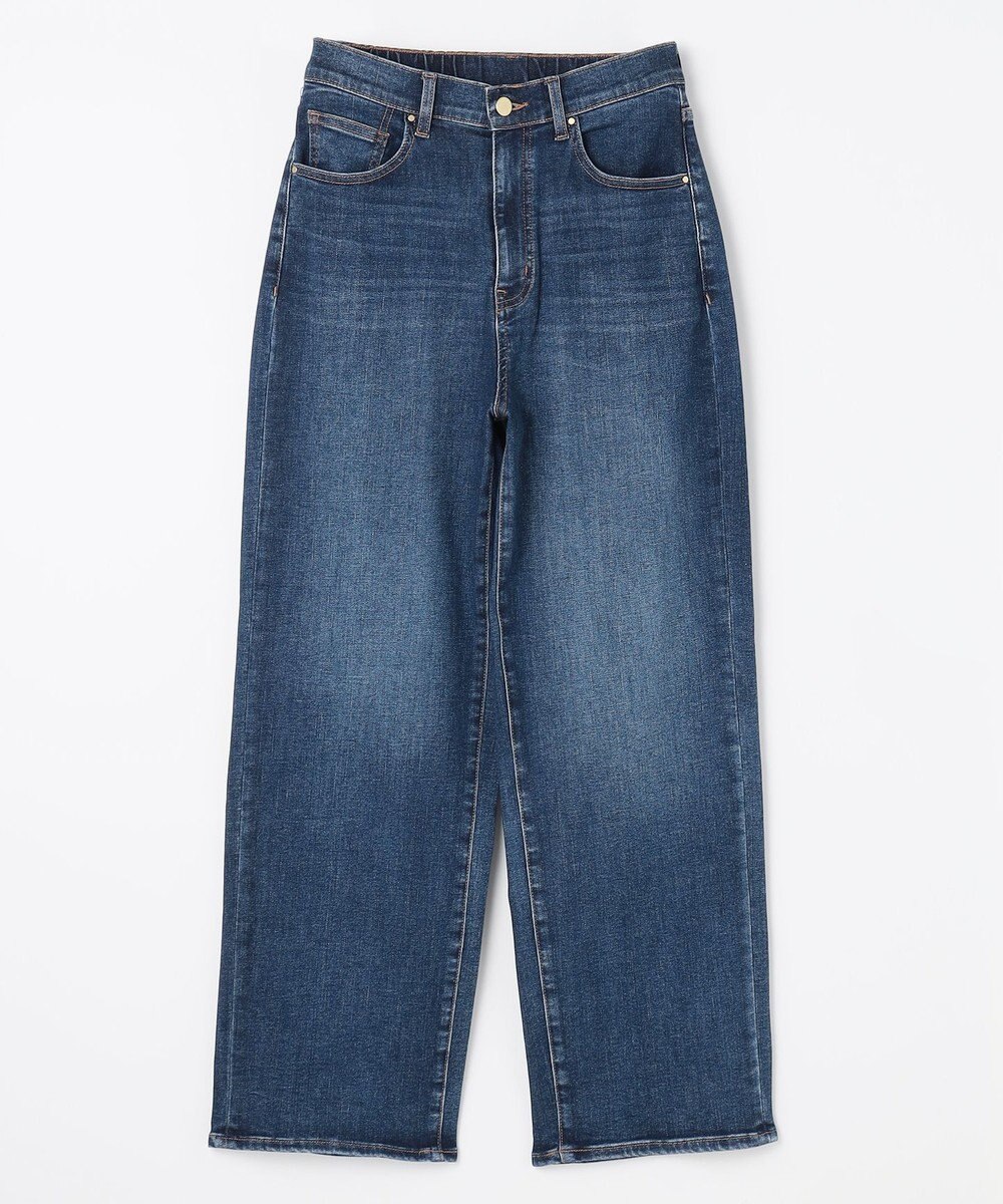 ANY L 【ウエストゴム】ストレートワイドデニム 