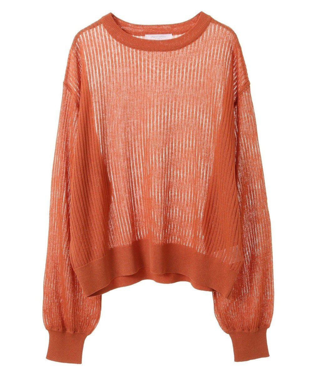 Green Parks ラメシアーリブニットプルオーバー 