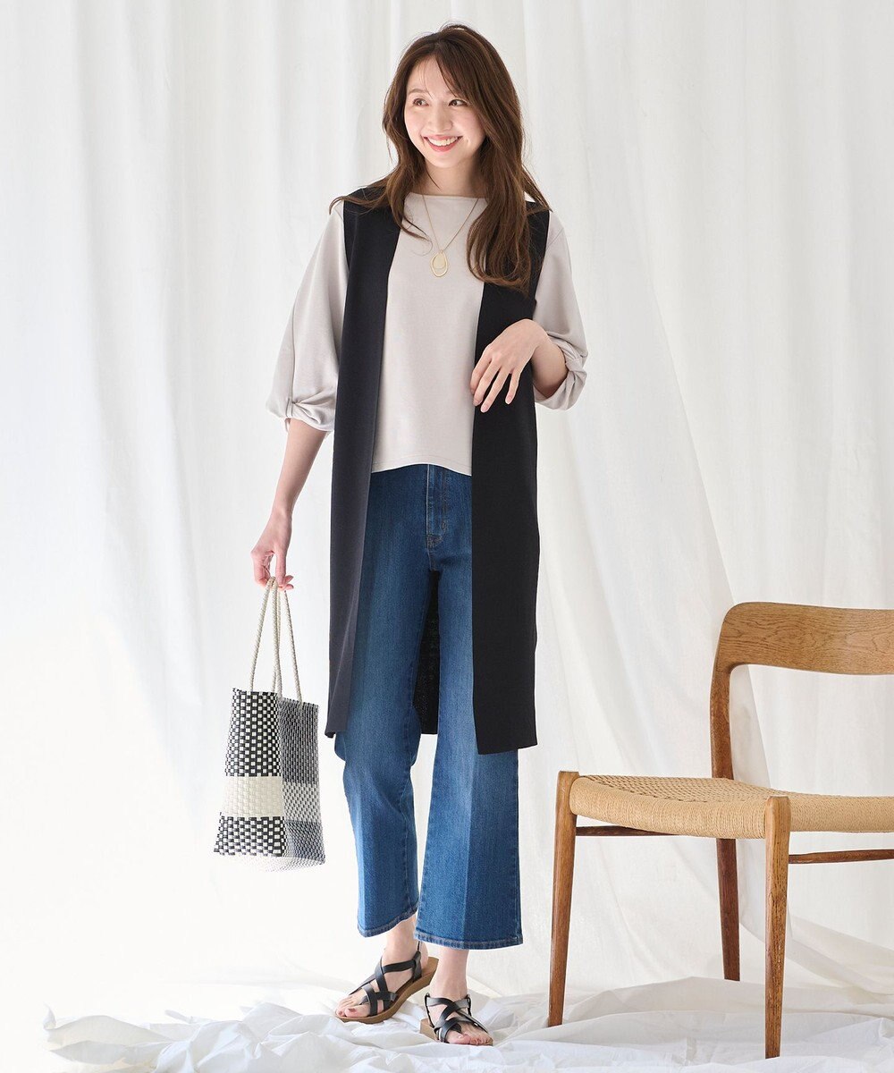 ANY 【洗濯機可/接触冷感】クールタッチニットジレ 