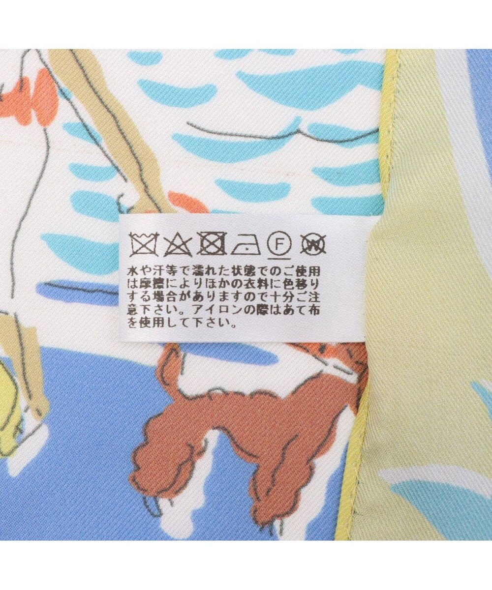 UNBILLION カシュネ cache nez / 横浜アーカイブツイルスカーフ「ベルギーの海」 