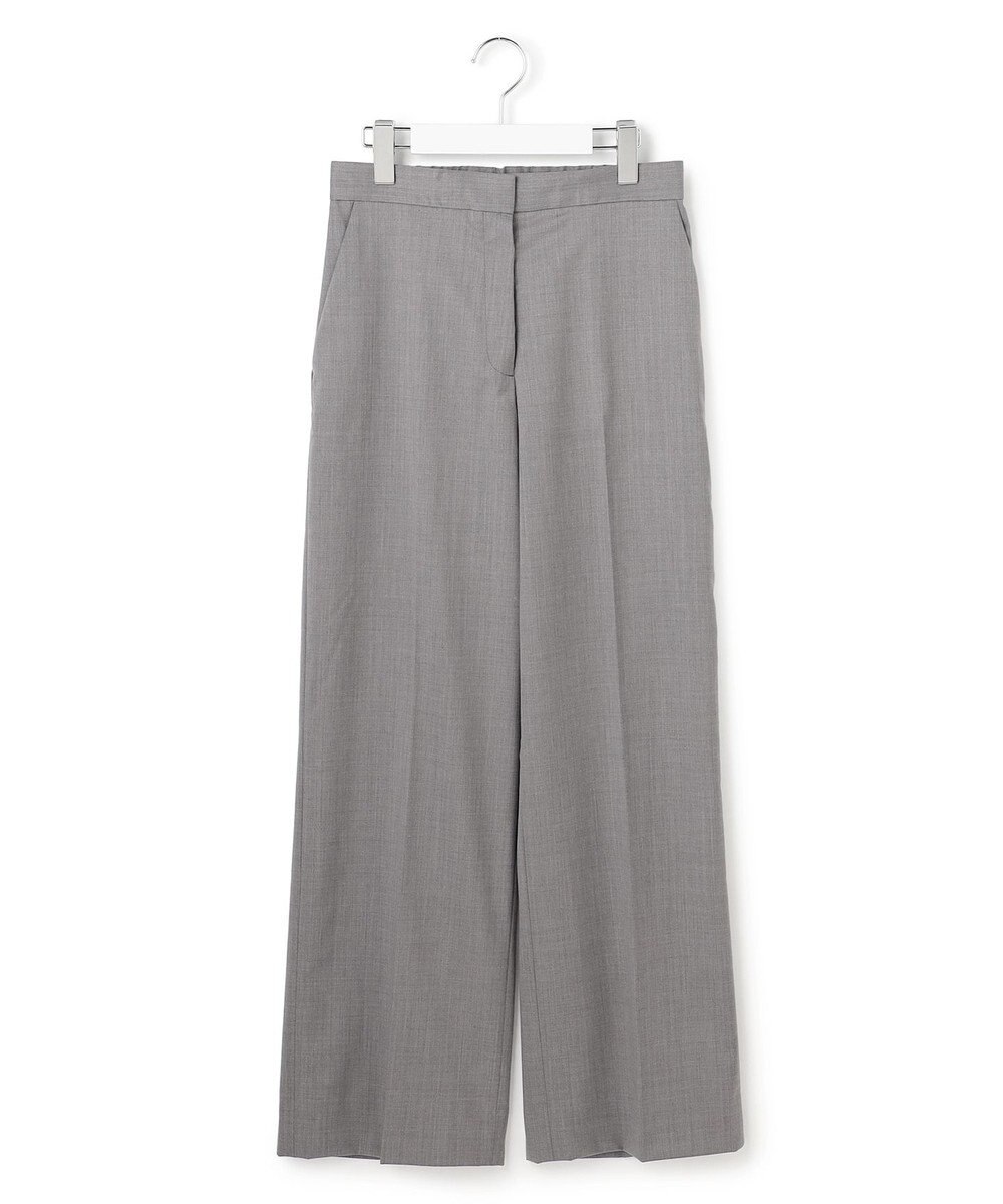 ICB 【洗える】T/Wブロード ワイドストレートパンツ 