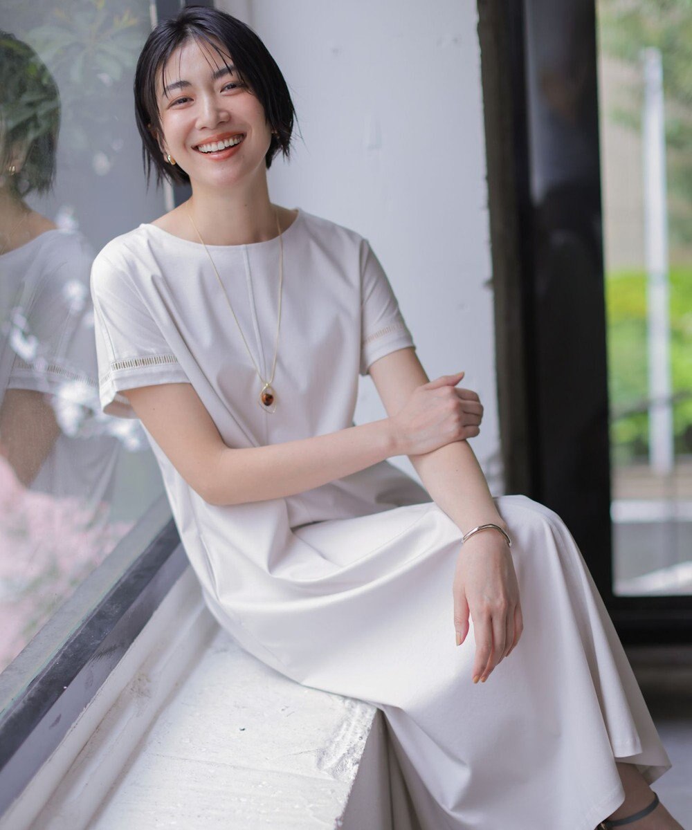 J.PRESS LADIES 【着こなしのポイントに】マーブルロング ネックレス 