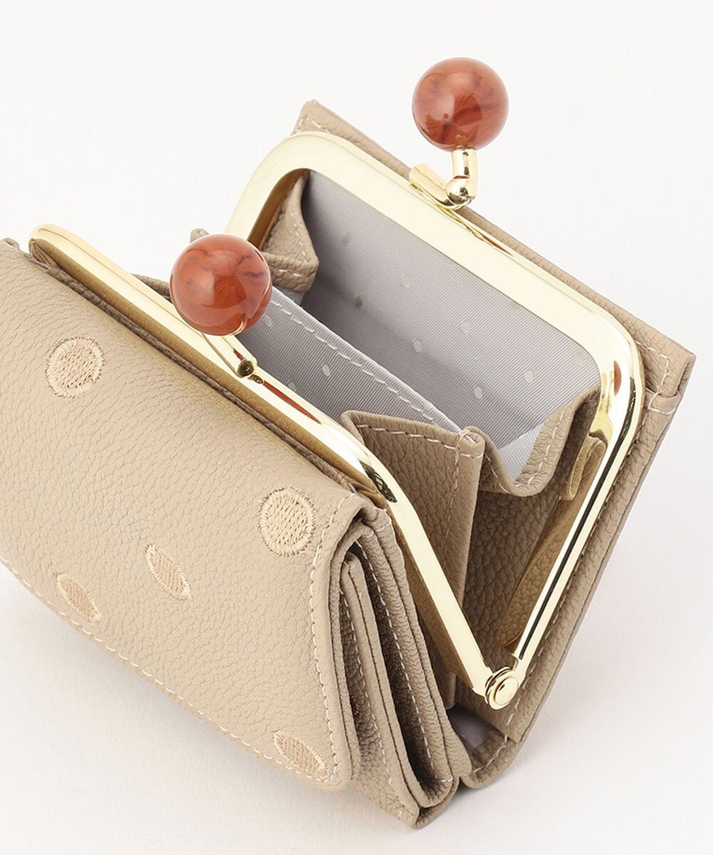 UNBILLION perche アクリル玉三つ折りミニサイフ 