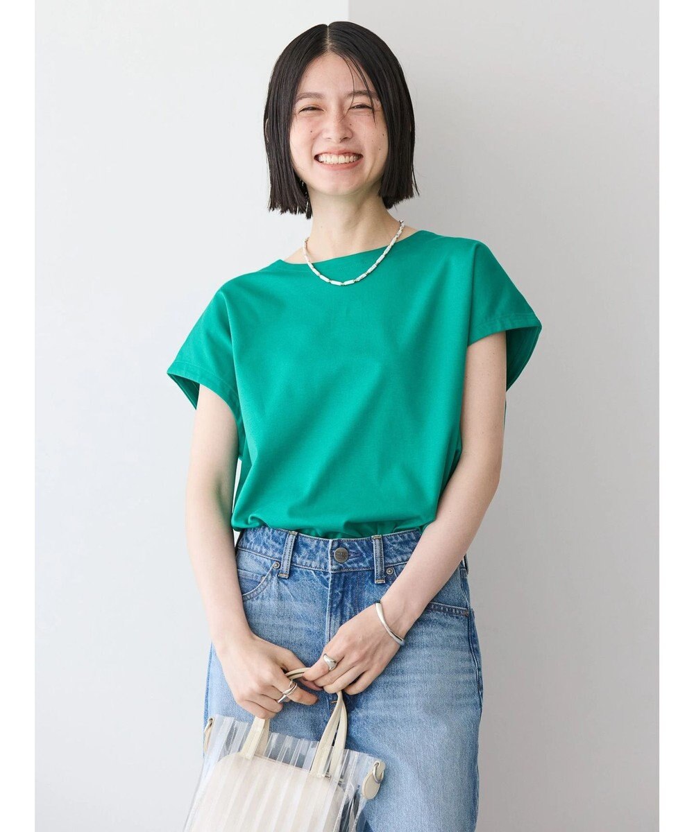 AMERICAN HOLIC バックボタンフレンチスリーブプルオーバー 