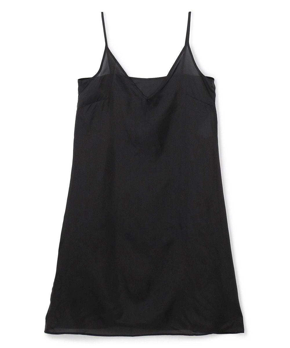 BEIGE， BERNARD / リネン混 フロントジップ スタンドカラードレス 