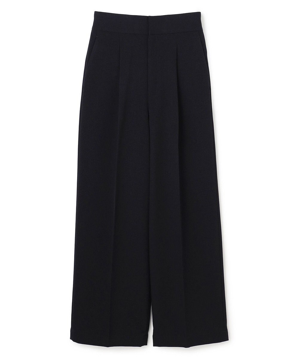 uncrave ウォッシャブルウールライクツイル ワイドパンツ 