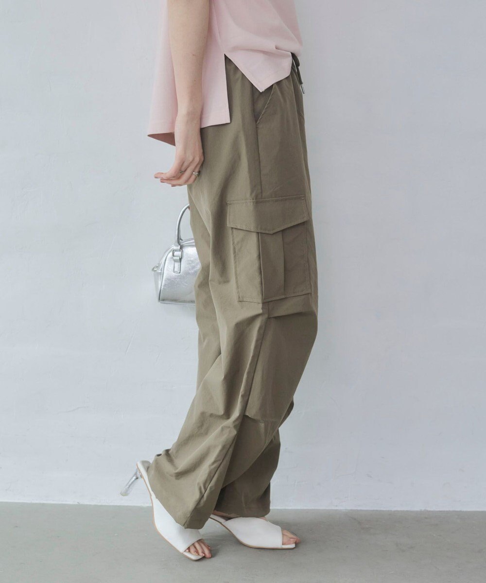 WEGO 【ウエストゴム】イージーパラシュートカーゴパンツ 